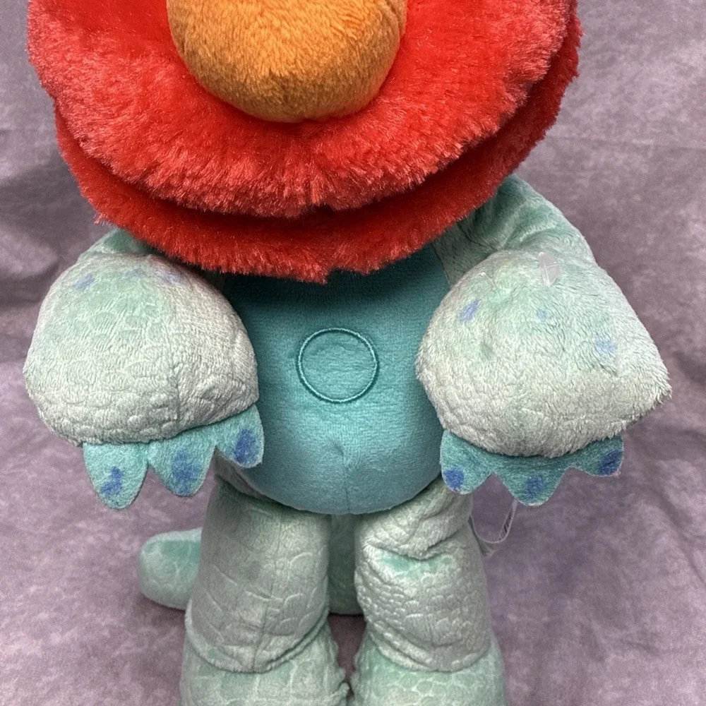 Sesame Street Elmo Dinosaur Costume Dino Stomp Plush Toy Interactive Dance WORKS